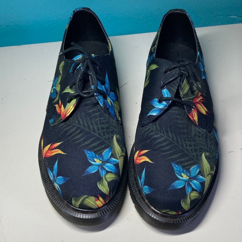 Dr Martens Floral Patterned Lace Up Shoes Size 39 Womens 8.5 New & Unworn - Picture 5 of 15